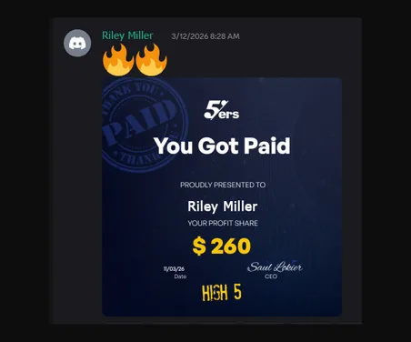 Funded trader payout proof