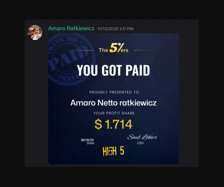 Funded trader payout proof