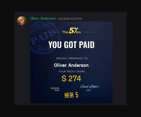 Funded trader payout proof